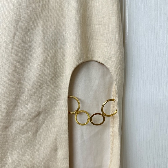 Zara cut out linen skirt Nwt - Picture 3 of 6